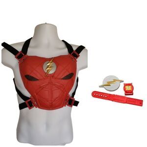 Flash Child Costume Chest Piece & Accessories NEW